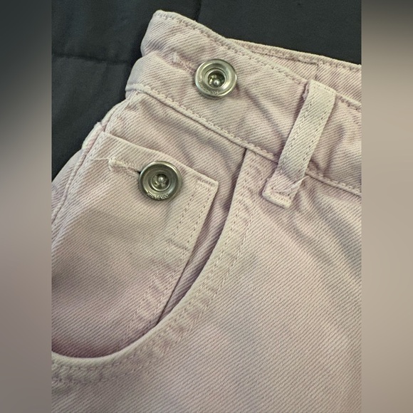 Zara Y2K High Waist Wrap Denim Skort 100% cotton – Light Pink lavender Size S - Picture 11 of 11
